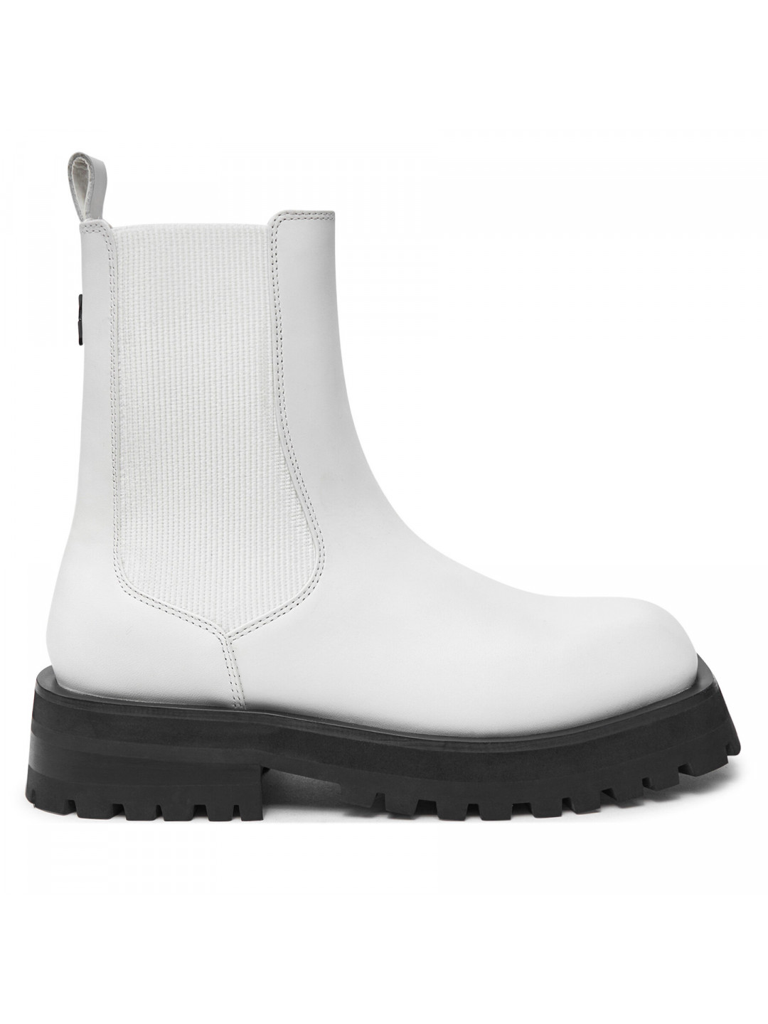 Kotníková obuv s elastickým prvkem DKNY Rianne Chelsea K3471540 Bílá